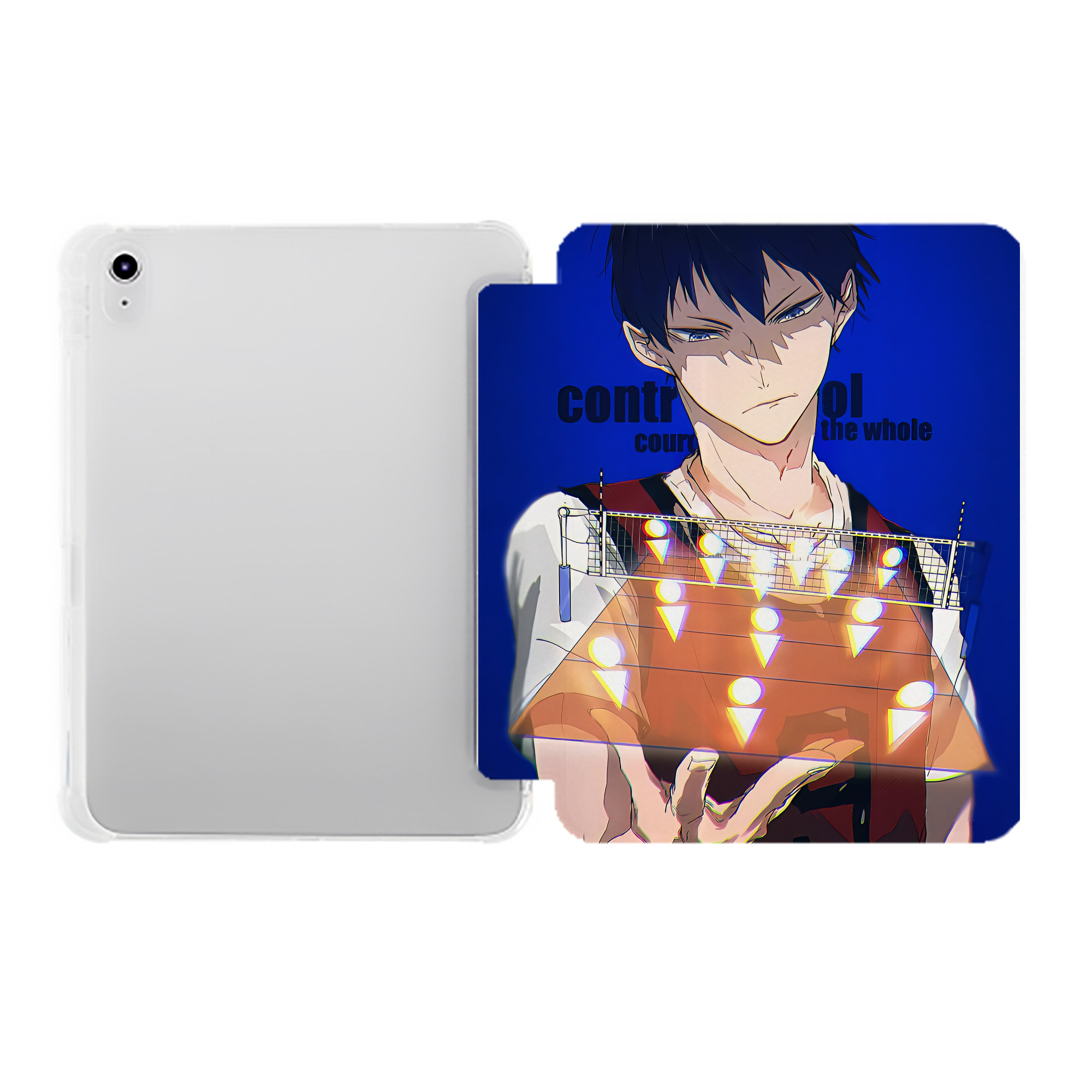 （画像用） ハイキュー!! Haikyu!! IPad ケース ペン収納付き 三つ折りスタンド PUレザー×シリコン 対応機種9.5/10.5/10.9インチ